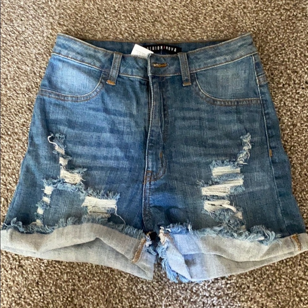 Denim shorts